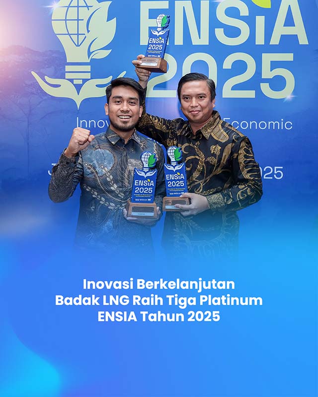 Inovasi Berkelanjutan Badak LNG Raih Tiga Platinum ENSIA 2025