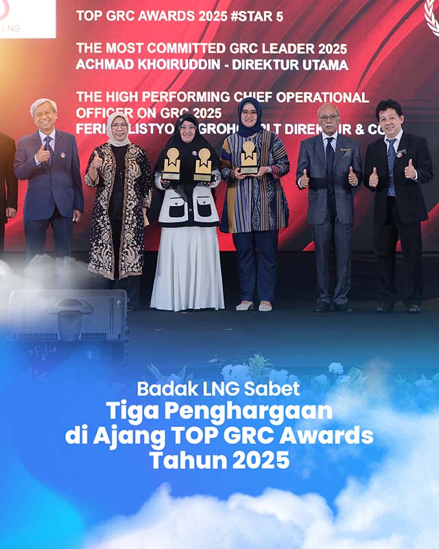 Badak LNG Sabet Tiga Penghargaan di Ajang TOP GRC Awards 2025